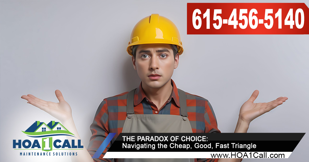The Paradox of Choice: Navigating the Cheap, Good, Fast Triangle, Murfreesboro